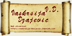 Vaskrsija Džajević vizit kartica